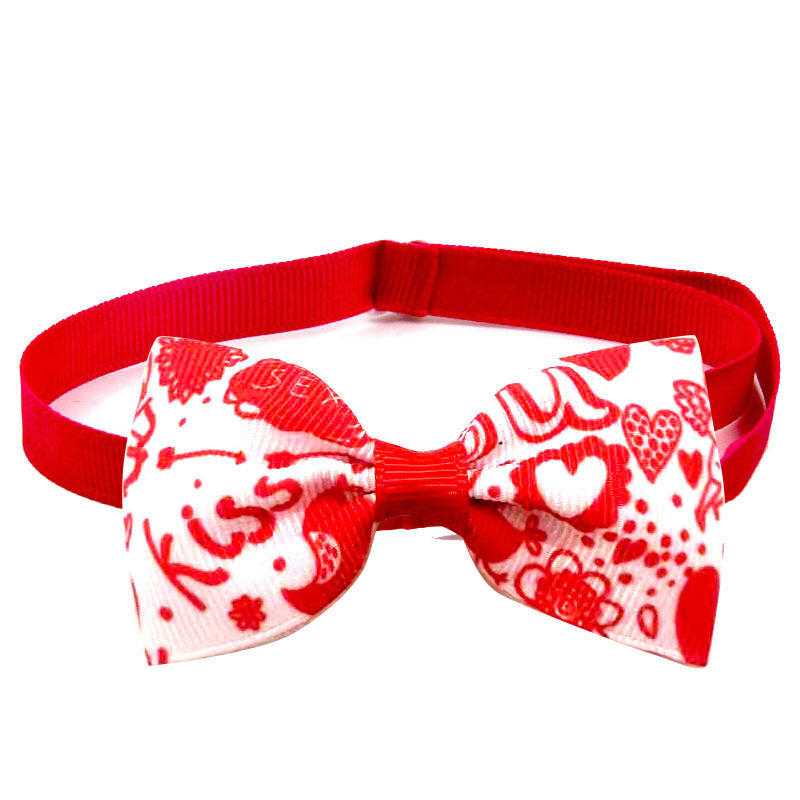 KFX-9893437 Loving Cupid Cat Pet Bow Tie - Ribbon Collar for All Occasions