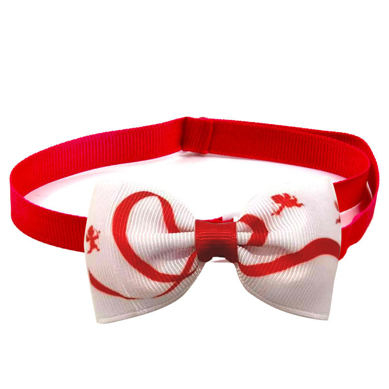 KFX-9893437 Loving Cupid Cat Pet Bow Tie - Ribbon Collar for All Occasions