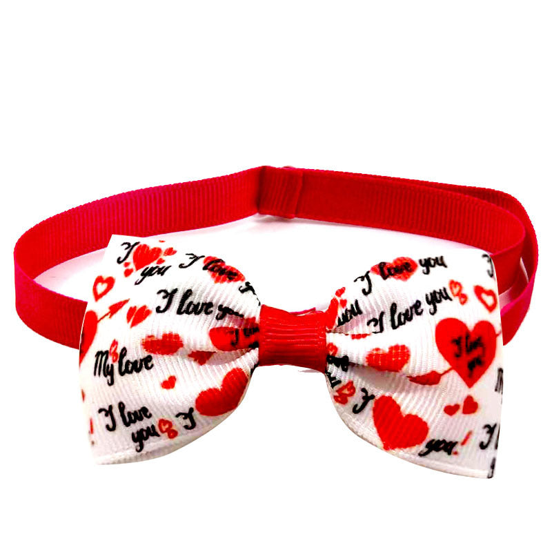 KFX-9893437 Loving Cupid Cat Pet Bow Tie - Ribbon Collar for All Occasions
