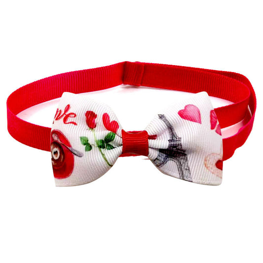 KFX-9893437 Loving Cupid Cat Pet Bow Tie - Ribbon Collar for All Occasions
