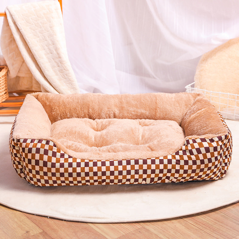 KFX-9895229 Plush Universal Cat Litter Mat for All Seasons - Sizes S to XL