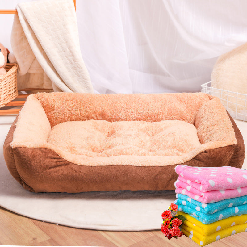 KFX-9895229 Plush Universal Cat Litter Mat for All Seasons - Sizes S to XL
