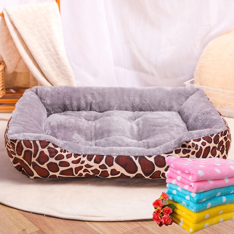 KFX-9895229 Plush Universal Cat Litter Mat for All Seasons - Sizes S to XL