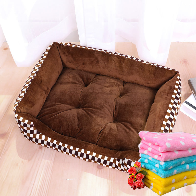 KFX-9895229 Plush Universal Cat Litter Mat for All Seasons - Sizes S to XL