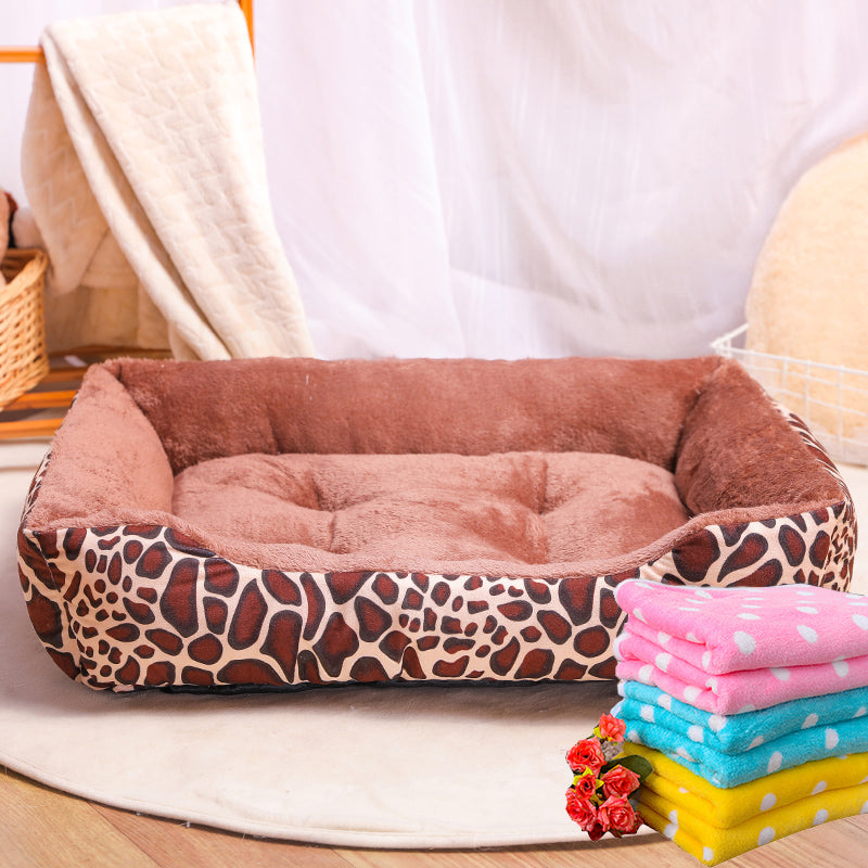 KFX-9895229 Plush Universal Cat Litter Mat for All Seasons - Sizes S to XL