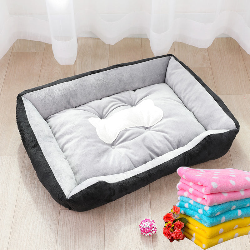 KFX-9895229 Plush Universal Cat Litter Mat for All Seasons - Sizes S to XL