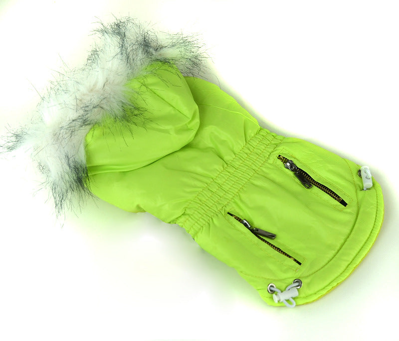 KFX-9895613 Cozy Cotton Padded Pet Clothes - Zippered Jacket for All Sizes