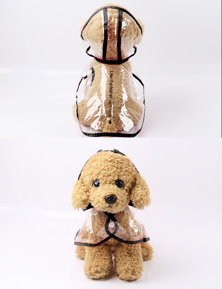 KFX-9899325 Waterproof Four-Legged Raincoat Poncho for Small Dogs - Casual Style, Multiple Sizes Available