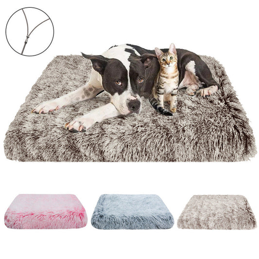 KFX-9900989 Plush Square Cat Mat - Waterproof, Available in Multiple Gradients and Sizes