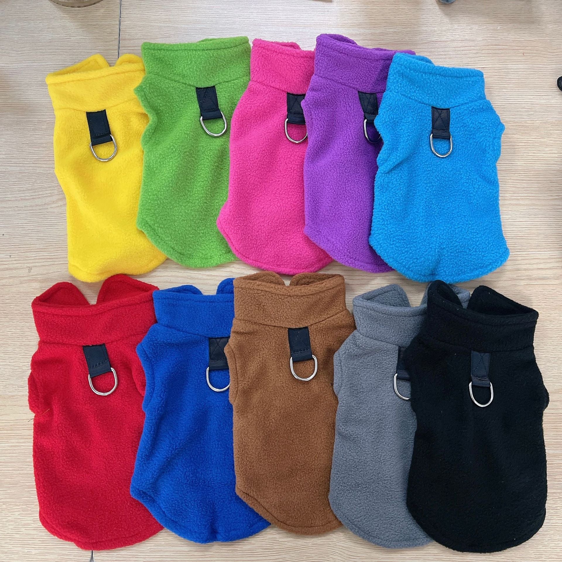 KFX-9903293 Warm Polar Fleece Dog Vest in Various Colors and Sizes