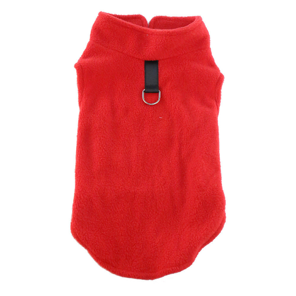 KFX-9903293 Warm Polar Fleece Dog Vest in Various Colors and Sizes
