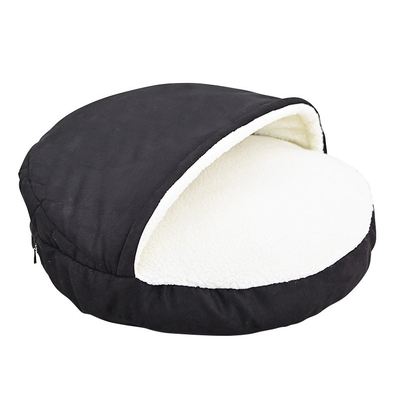 KFX-9906749 Removable and Washable Dog Kennel in Brown and Gray - Available in Small and Medium Sizes