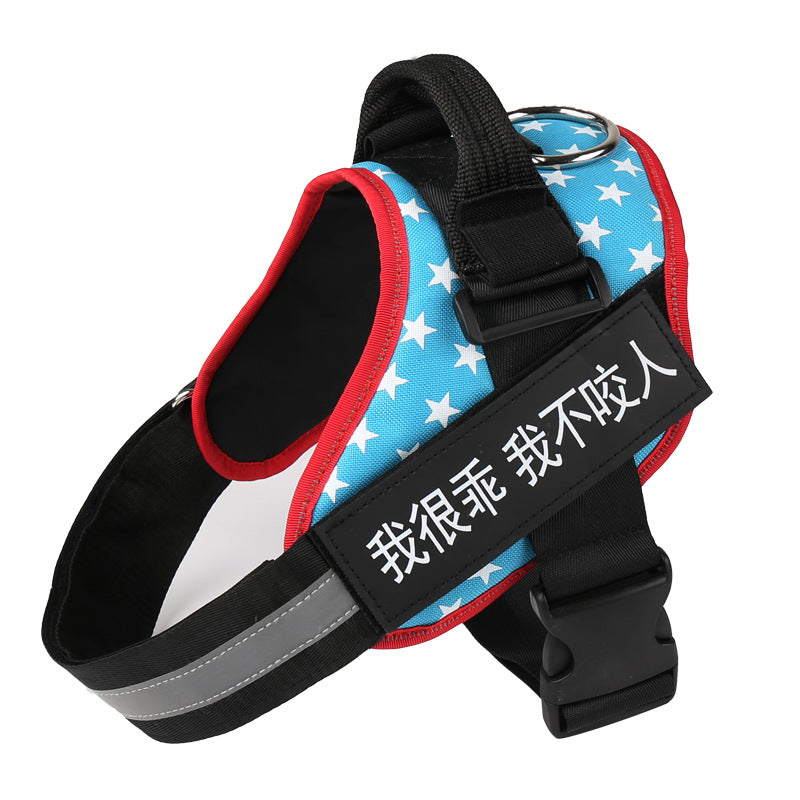 KFX-9908541 Adjustable Reflective Nylon Dog Leash with Durable Buckle and Stainless Steel Ring