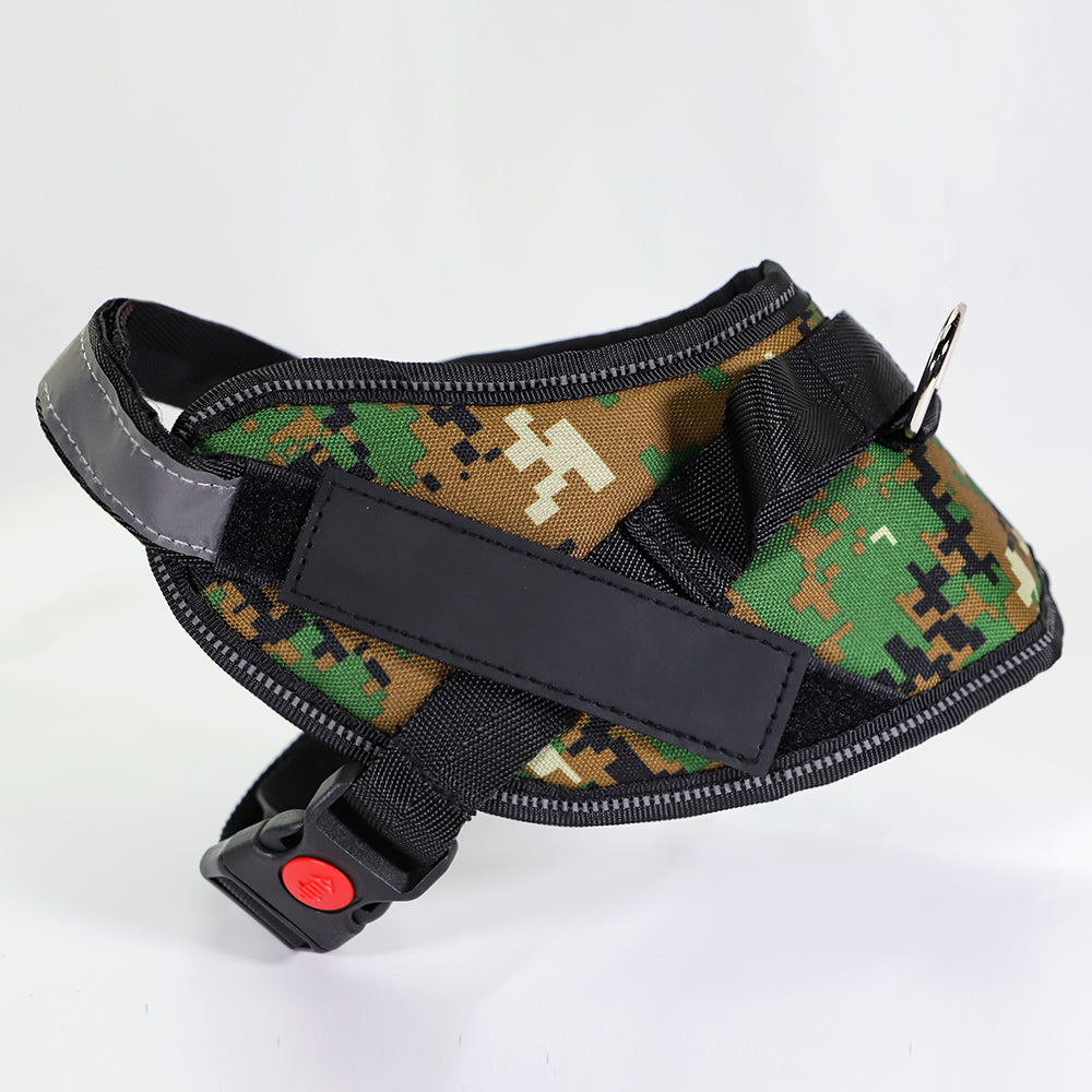 KFX-9908541 Adjustable Reflective Nylon Dog Leash with Durable Buckle and Stainless Steel Ring