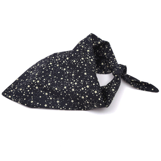 KFX-9910077 Cotton Triangle Dog Scarf - Adjustable Size Pet Saliva Towel for Stylish Comfort