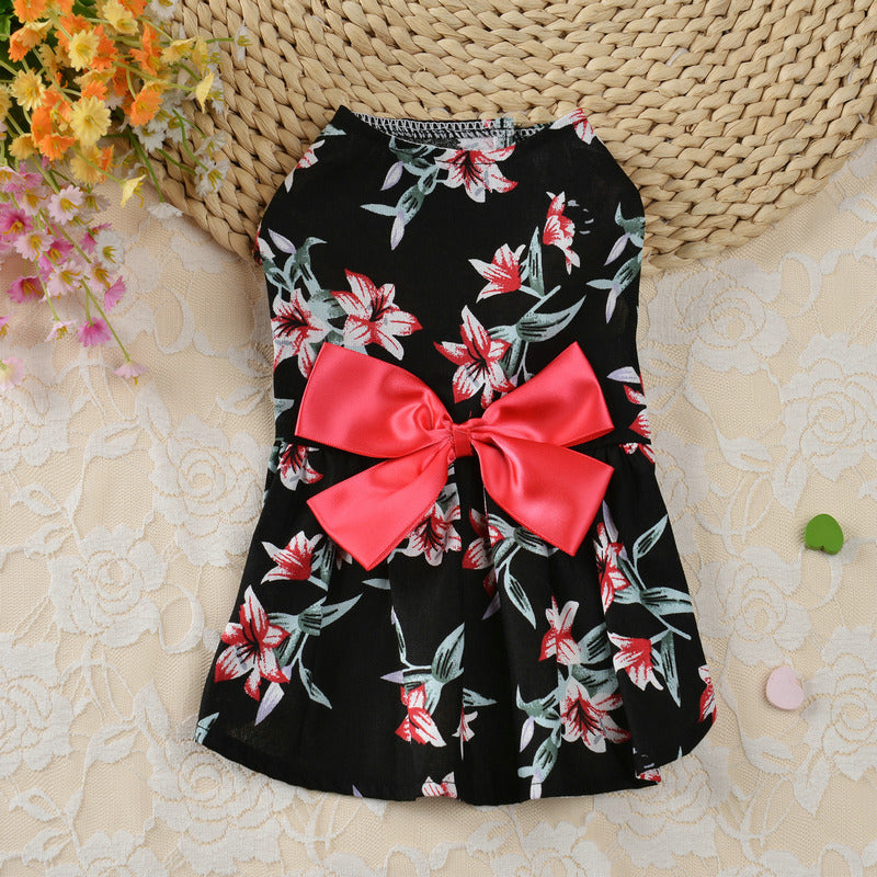 KFX-9910845 Elegant Princess Skirt for Dogs - Spring and Summer Pet Apparel