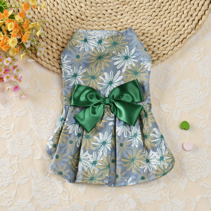 KFX-9910845 Elegant Princess Skirt for Dogs - Spring and Summer Pet Apparel