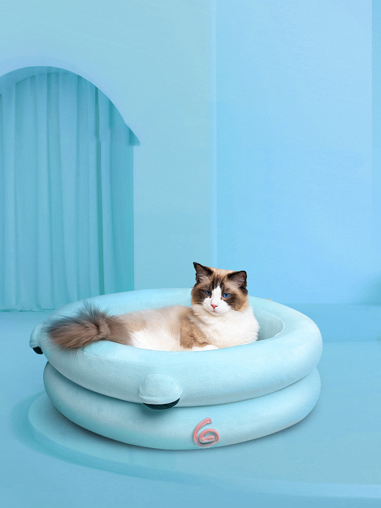 KFX-9912509 Cozy Winter Pet Bed with High-Elastic Memory Foam - Small & Large Options Available
