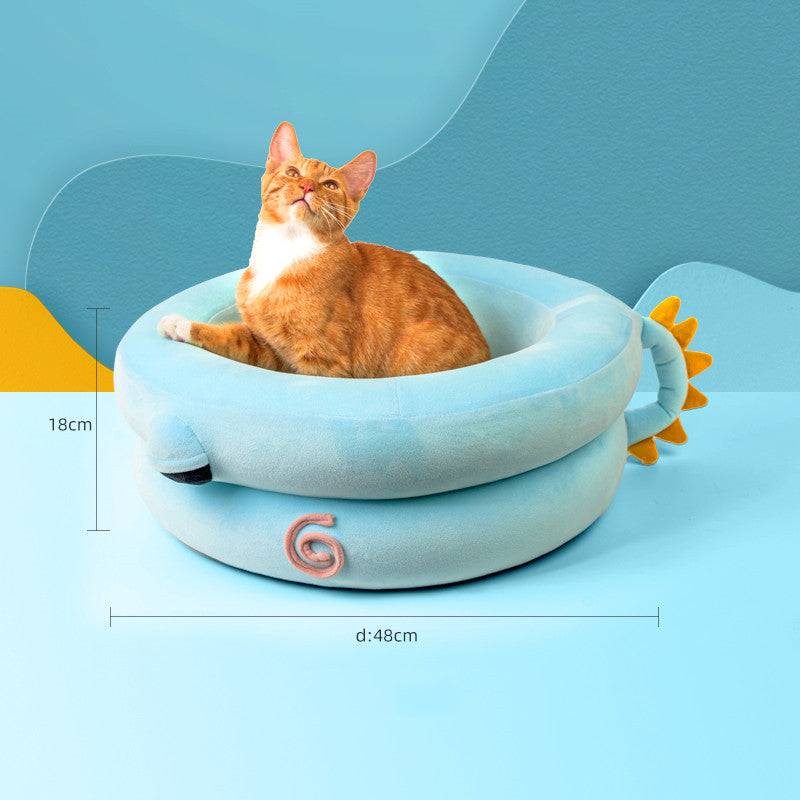 KFX-9912509 Cozy Winter Pet Bed with High-Elastic Memory Foam - Small & Large Options Available