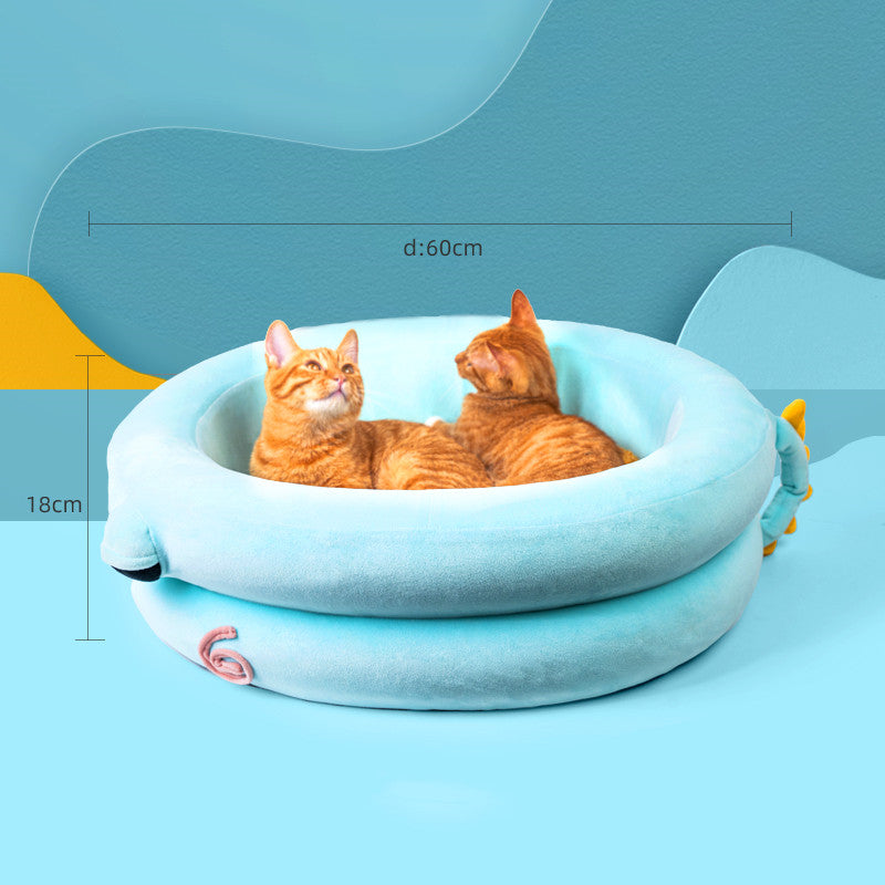 KFX-9912509 Cozy Winter Pet Bed with High-Elastic Memory Foam - Small & Large Options Available