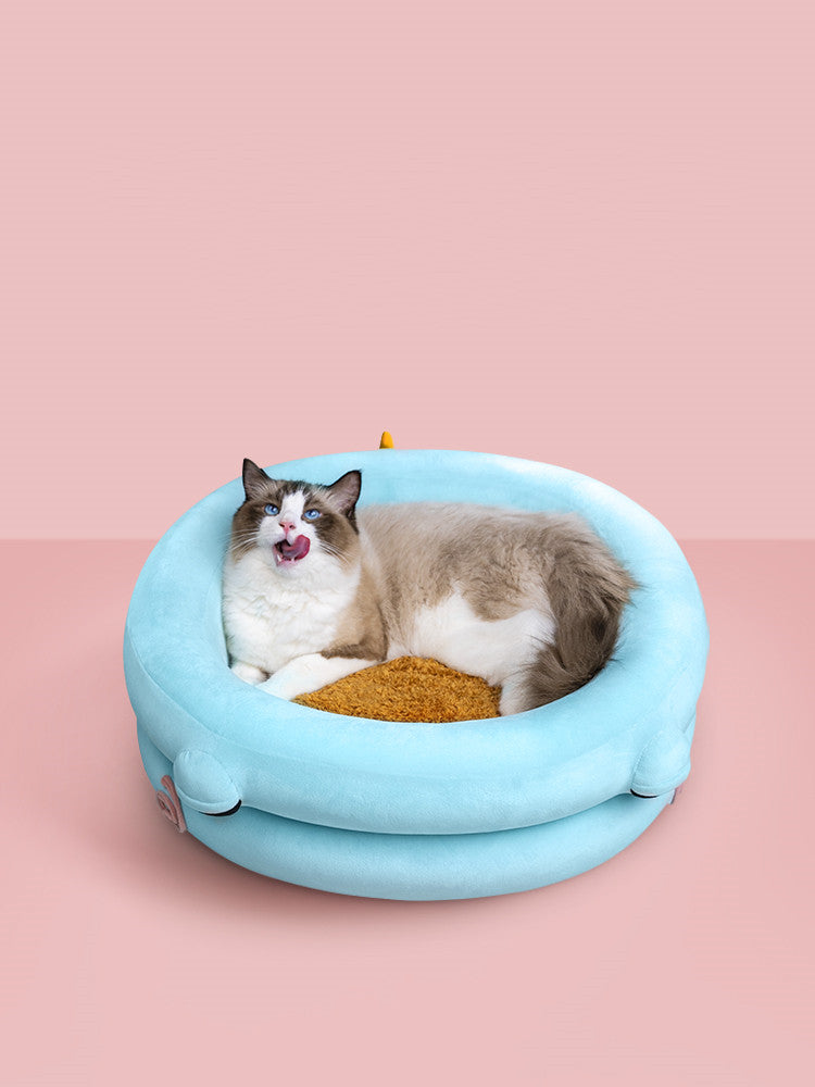 KFX-9912509 Cozy Winter Pet Bed with High-Elastic Memory Foam - Small & Large Options Available