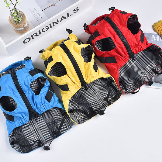 KFX-9913021 Waterproof Reflective Windbreaker for Small Dogs – Red, Yellow, Blue