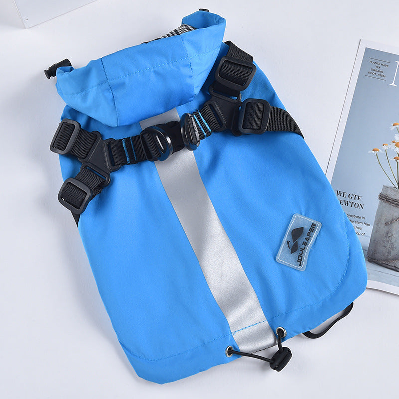 KFX-9913021 Waterproof Reflective Windbreaker for Small Dogs – Red, Yellow, Blue
