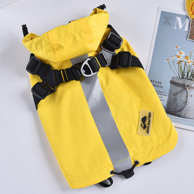 KFX-9913021 Waterproof Reflective Windbreaker for Small Dogs – Red, Yellow, Blue