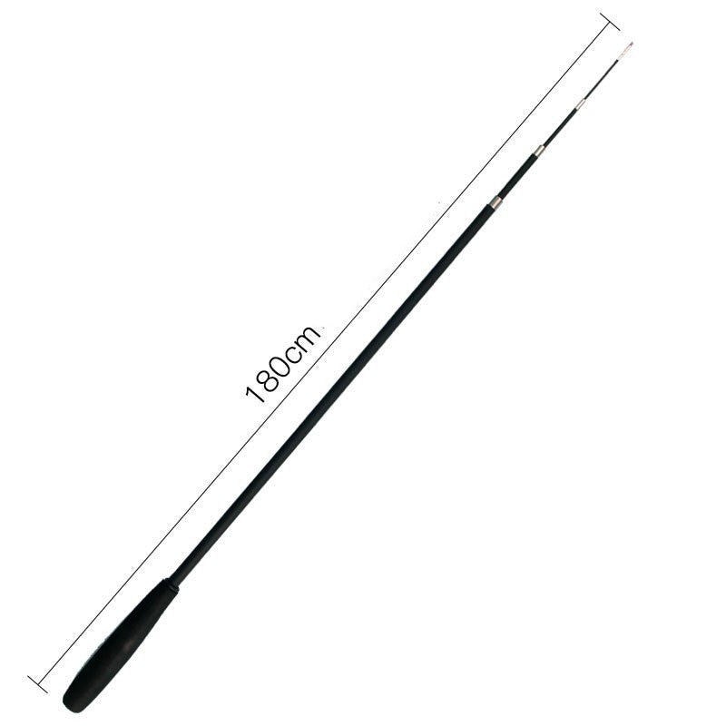 KFX-9913277 Extendable 180cm Cat Toy Stick with Feather Replacement Head and Bells