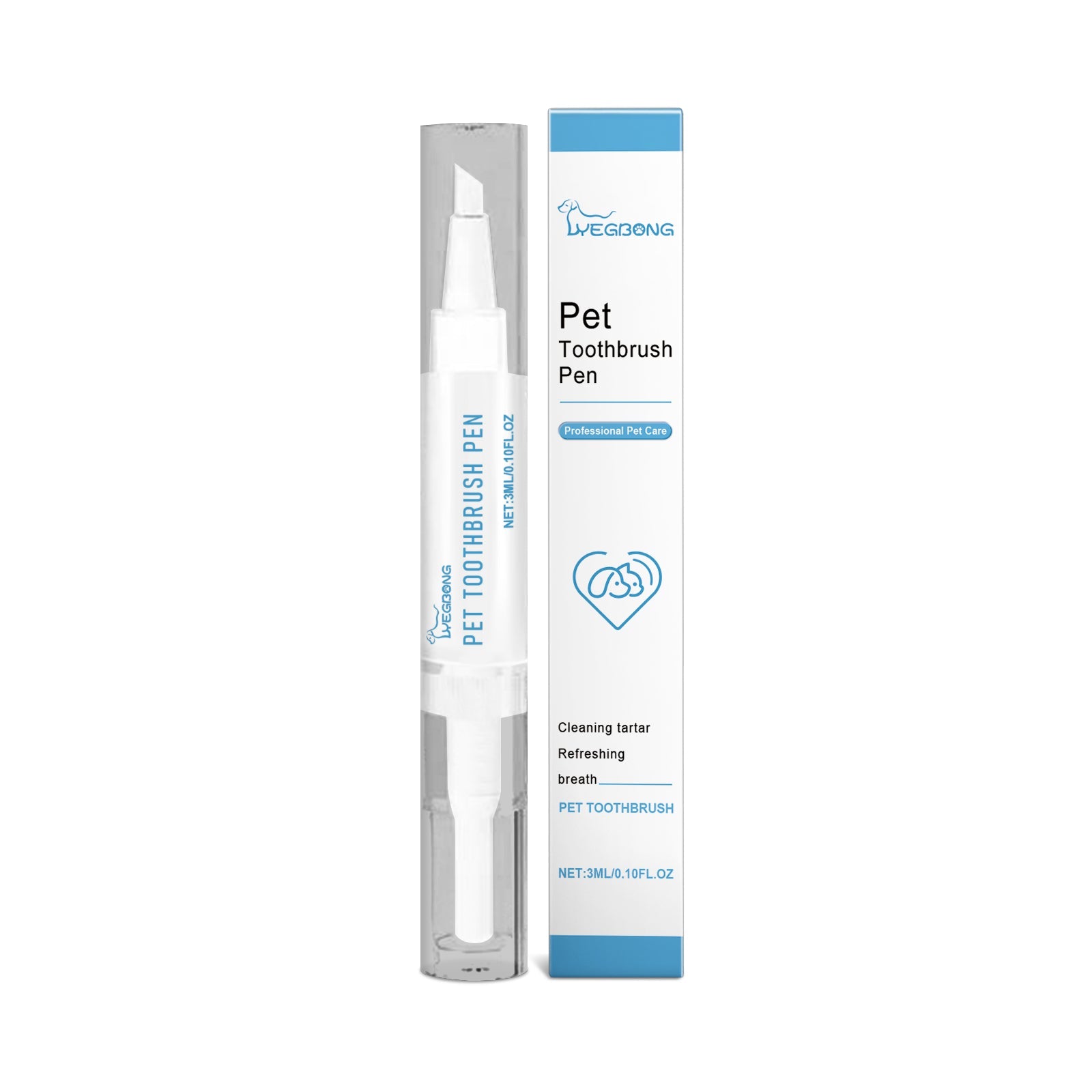 KFX-9914045 Pet Teeth Cleaning Brush for Effective Oral Care - Compact Design
