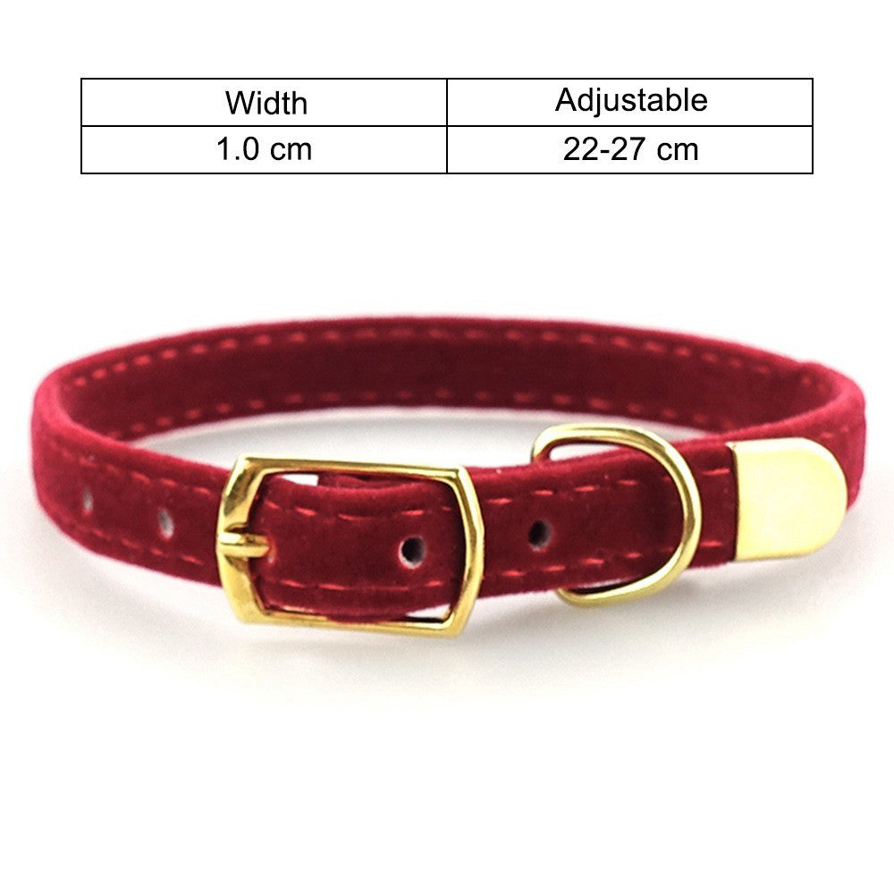 KFX-9914429 Flocking Cat Collar - Soft and Comfortable Design for Your Feline Companion
