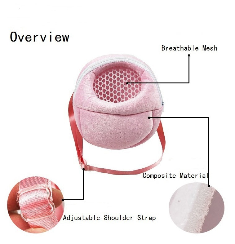 KFX-9914685 Small Pet Take-Away Backpack - Comfortable & Breathable Bag for Hamsters, Chinchillas, Guinea Pigs - 3 Sizes Available