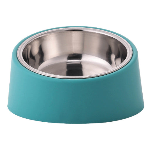 KFX-9918397 Plus-sized Deep Pet Bowl with Neck Protection Design - Available in Various Colors and Stainless Steel Options