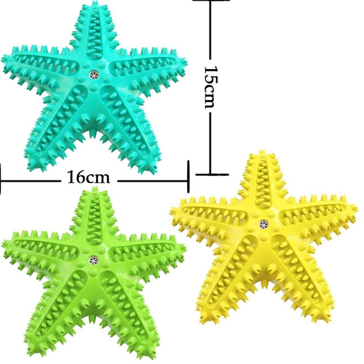 KFX-9921469 Edible TPR Starfish Dog Toy for Large Dogs | Interactive Chew & Dental Care Accessory