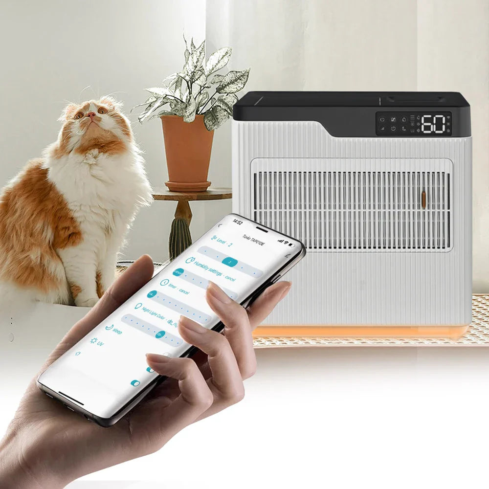 KFX-992147 Smart Humidifier and Air Purifier for Large Spaces and Pet Grooming with Electrostatic Filtration