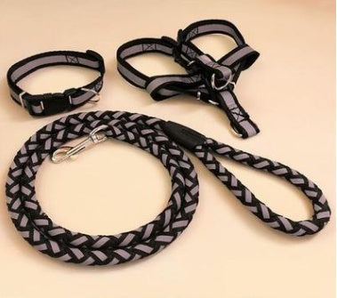 KFX-9923773 Durable Pet Dog Leash with Adjustable Collar and Secure Fit for Small to Large Breeds
