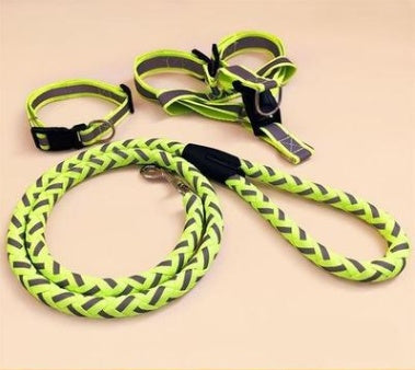 KFX-9923773 Durable Pet Dog Leash with Adjustable Collar and Secure Fit for Small to Large Breeds