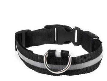 KFX-9925949 Rechargeable LED Dog Collar - Bright Colors, Various Sizes for Safety and Visibility