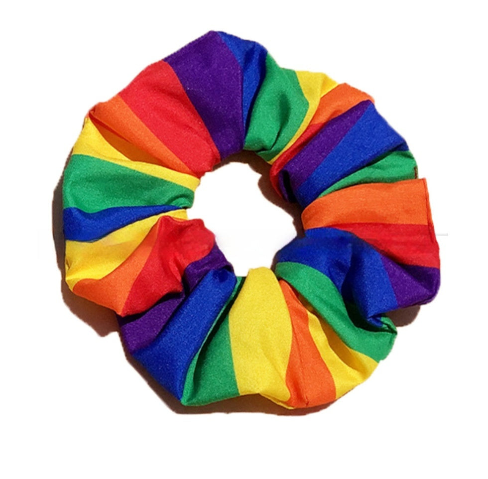 KFX-9926205 Outdoor Casual Striped Polyester Cotton Hair Ring and Square Towel Set 54x54CM