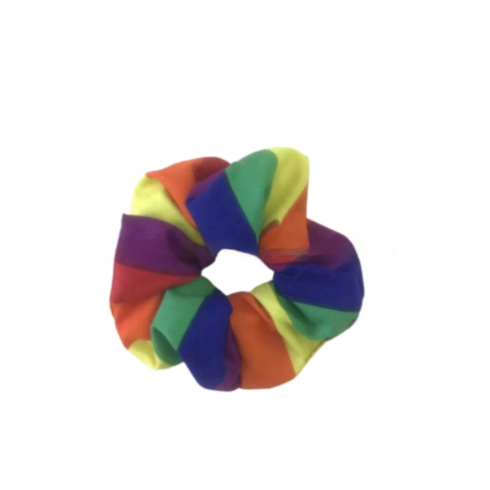 KFX-9926205 Outdoor Casual Striped Polyester Cotton Hair Ring and Square Towel Set 54x54CM
