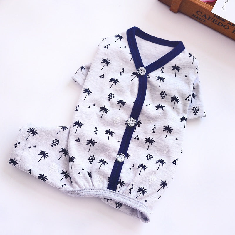 KFX-9926333 Cozy Cotton Dog Pajamas for Stylish Comfort in Four-Legged Friends