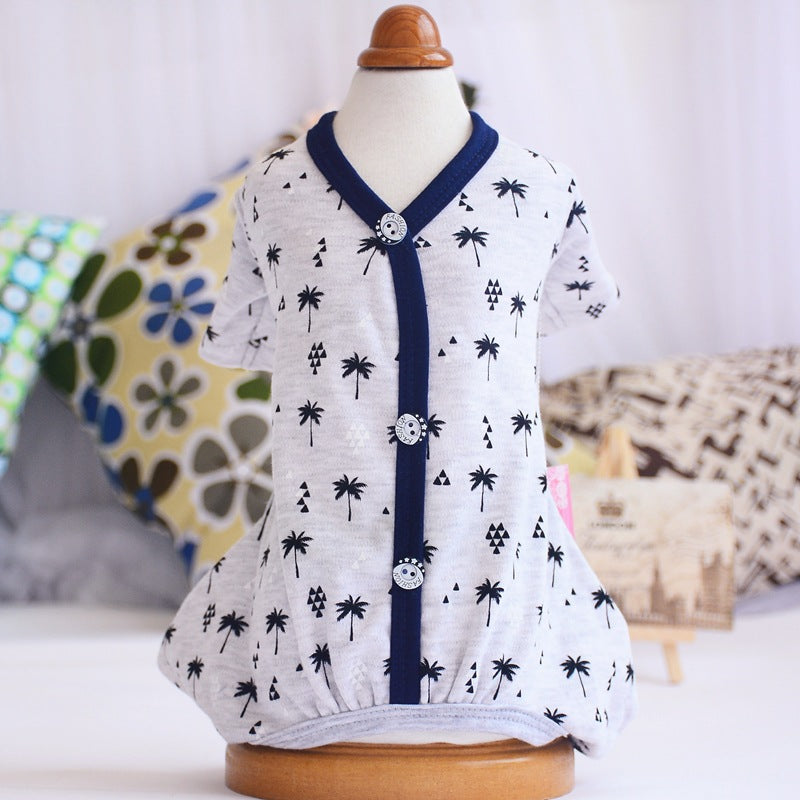 KFX-9926333 Cozy Cotton Dog Pajamas for Stylish Comfort in Four-Legged Friends