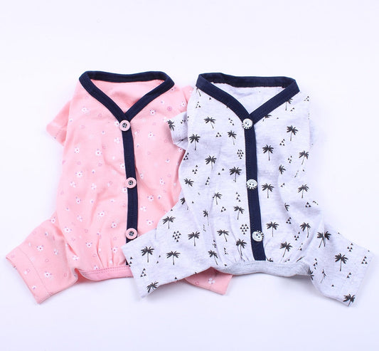 KFX-9926333 Cozy Cotton Dog Pajamas for Stylish Comfort in Four-Legged Friends