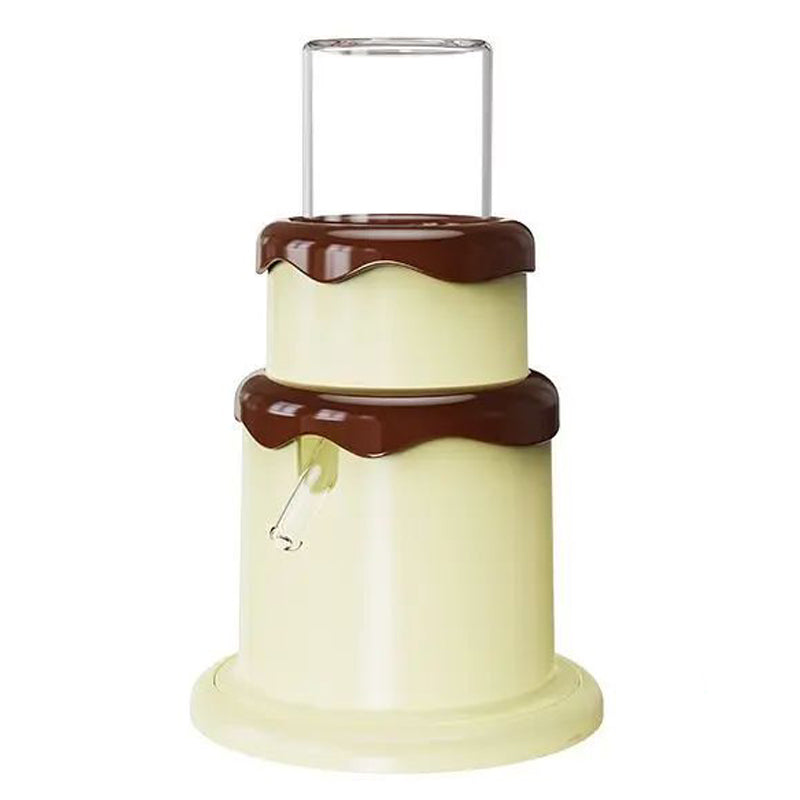 KFX-9929789 Small Pet Drinker Kettle for Hamsters, Mice & Chipmunks - 125ml High Borosilicate Glass with Silicone and Plastic Components