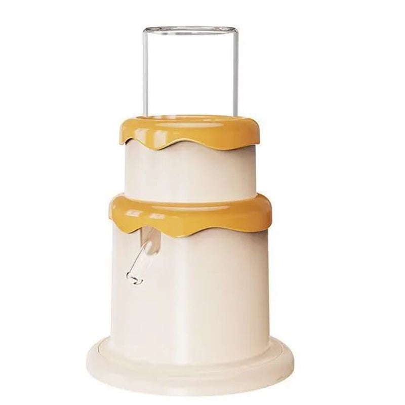 KFX-9929789 Small Pet Drinker Kettle for Hamsters, Mice & Chipmunks - 125ml High Borosilicate Glass with Silicone and Plastic Components