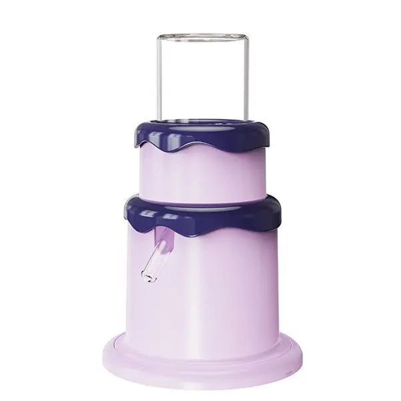 KFX-9929789 Small Pet Drinker Kettle for Hamsters, Mice & Chipmunks - 125ml High Borosilicate Glass with Silicone and Plastic Components