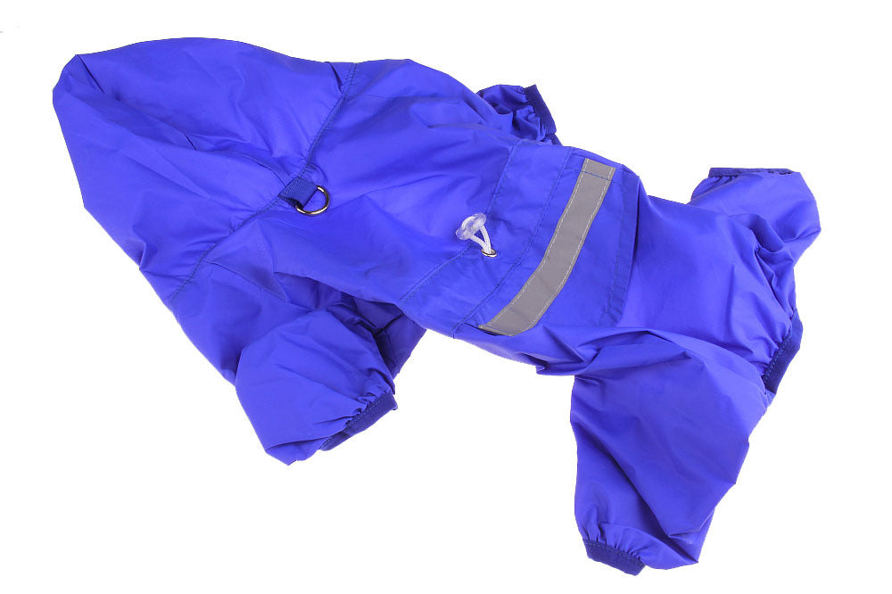 KFX-9930301 Pet Raincoat with Hat - Four Color Options, Casual Style, Acrylic Material