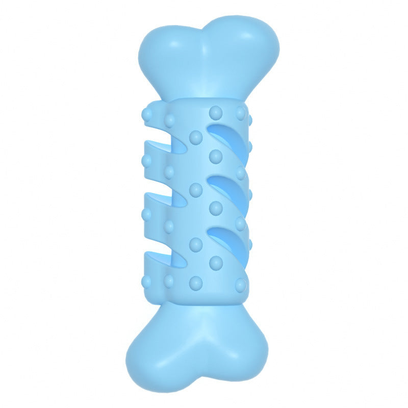 KFX-9930557 Pet Teething Chewing Toy - TPR Material, Solid Color Design in Orchid, Pink & Green