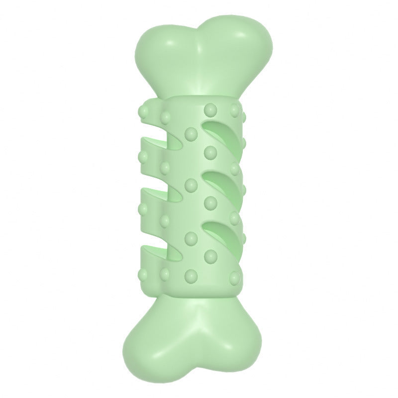 KFX-9930557 Pet Teething Chewing Toy - TPR Material, Solid Color Design in Orchid, Pink & Green