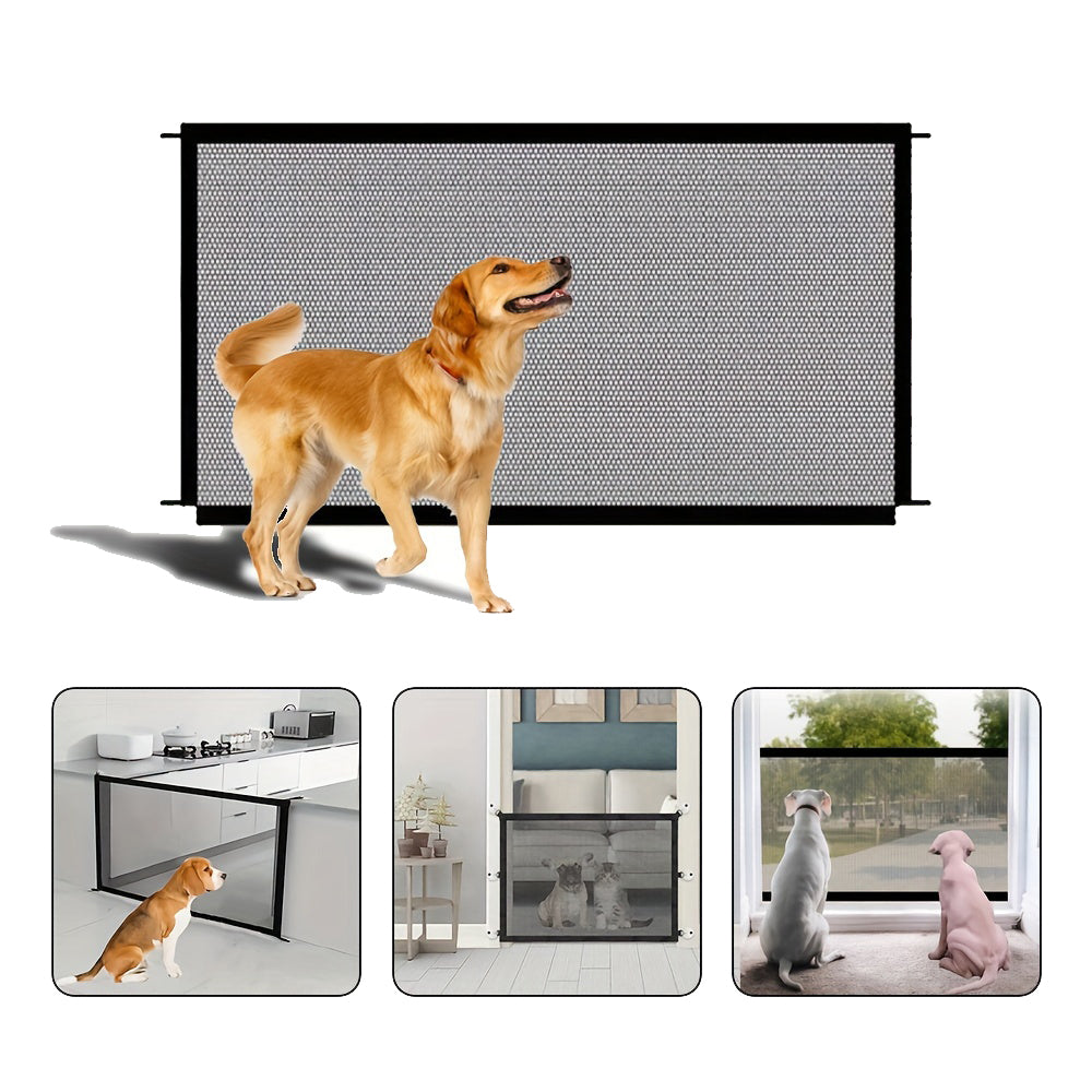 KFX-9931197 Foldable Dog Safety Fence - Indoor & Outdoor Isolation Barrier for Pets